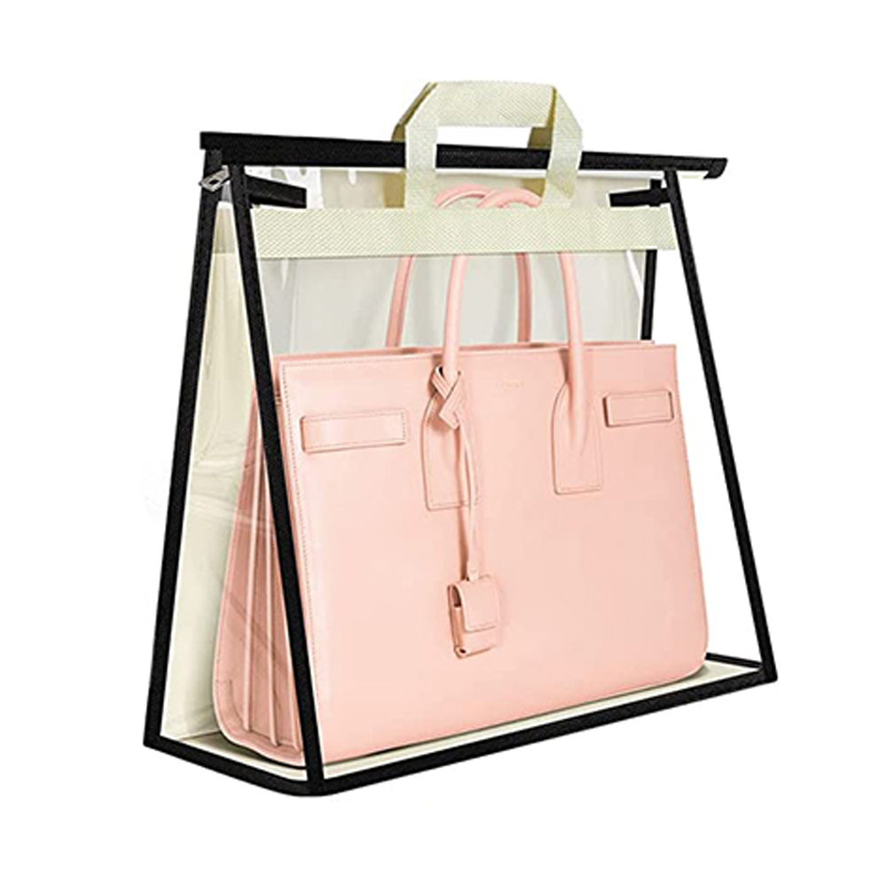Vivecomb Handbag Dust Bags, Clear Purse Storage Organizer for Handbags,  Hanging Zipper Storage Bag(XL)